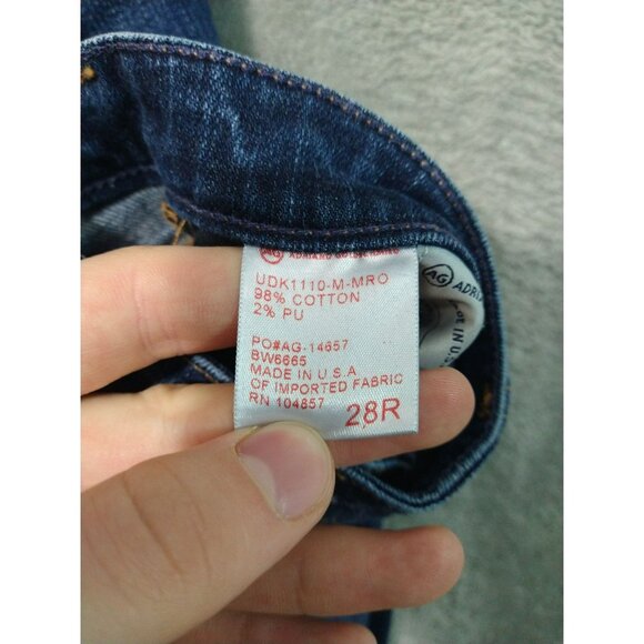 Adriano Goldschmied Jeans Womens 28 Blue Denim The Stilt Cigarette Dark Wash AG - Picture 8 of 9